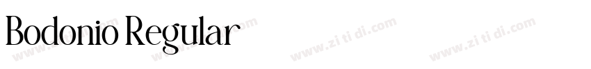 Bodonio Regular字体转换 Bodonio Regular字体转换